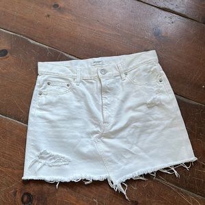 white Moussy Jean Skirt
